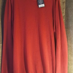 Men's red sweater